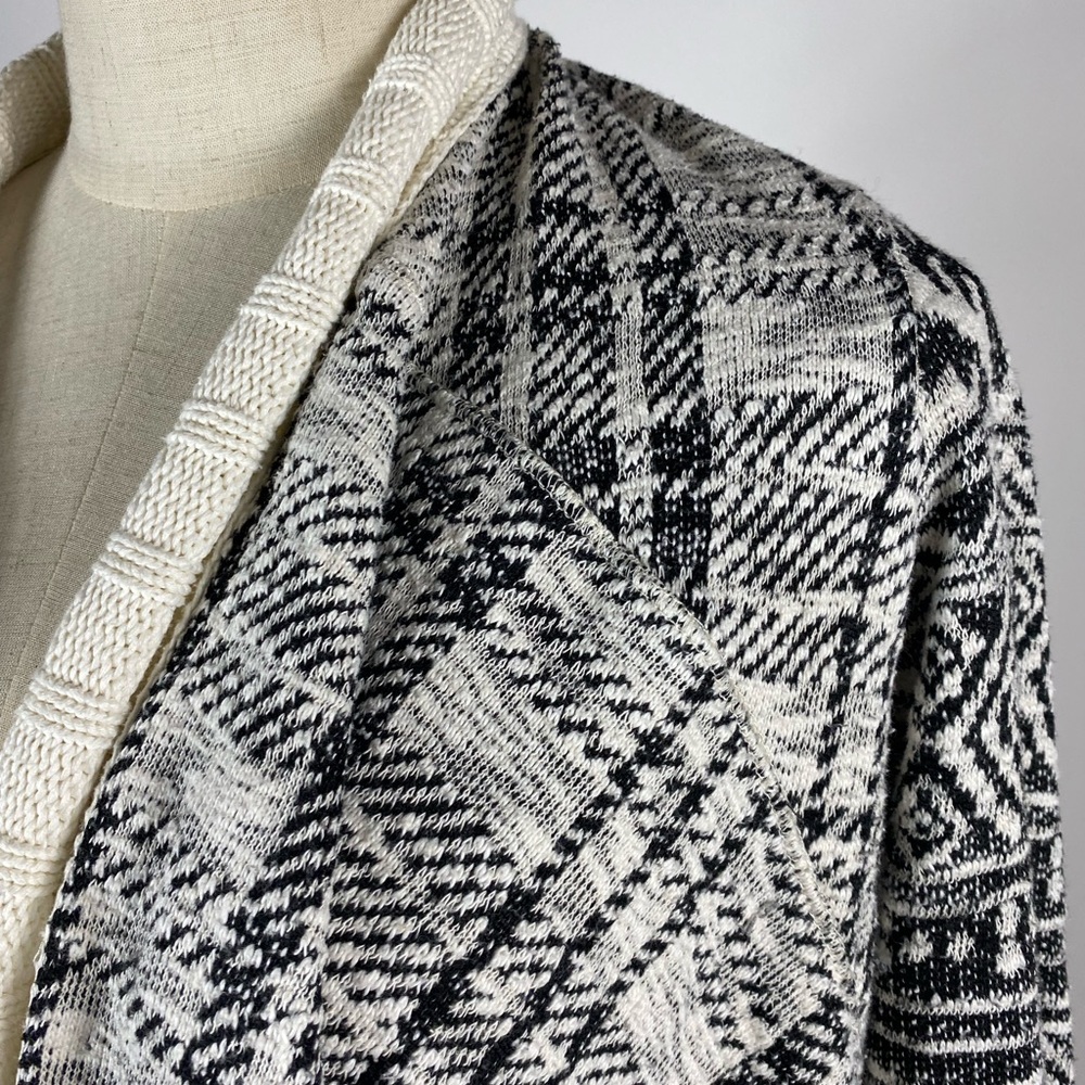 Anthro Tiny Asymmetric Open Front Cardigan Cotton - image 4